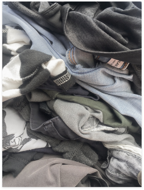 image of discarded clothing