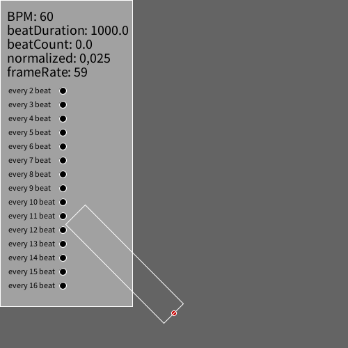 screenshot for example metronome